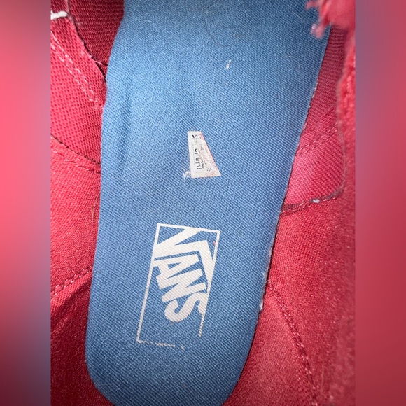 Vans Doheny Red white black Check Side Wall Skate Shoe 10.5 checkered - Picture 6 of 11